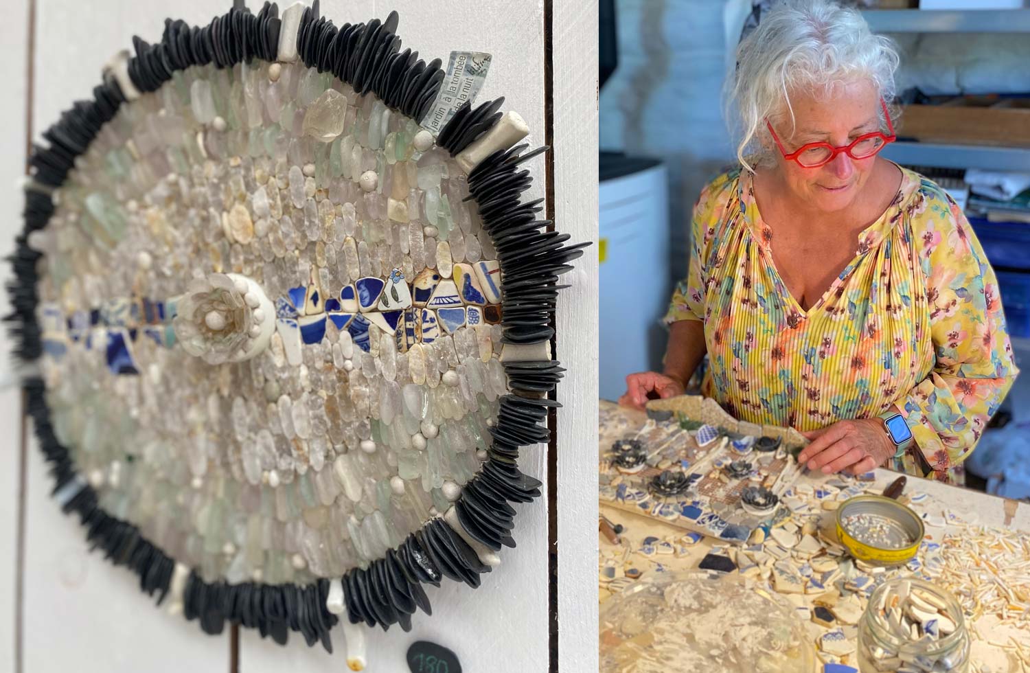 lili Frog artiste mosaiste de la mer